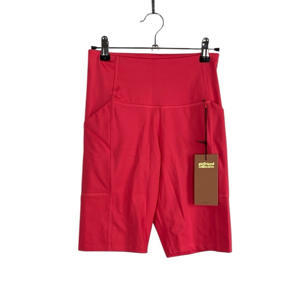 Girlfriend Collective pink bike shorts - Picture 1 of 6